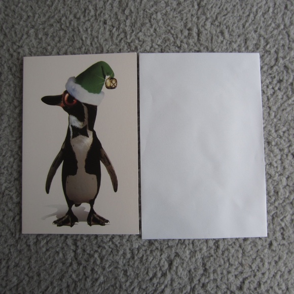 Christmas greetings card with envelopes Holidays Aminal Print  Festival - Picture 1 of 9